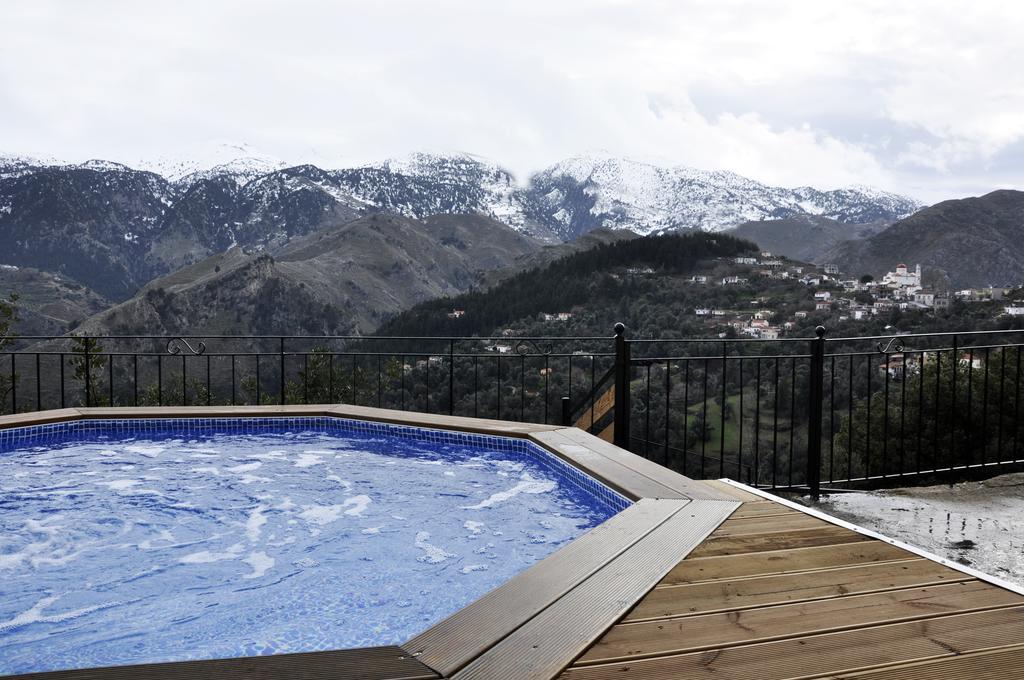 Villa Lakki Heated Round Pool Jacuzzi Lákkoi Extérieur photo
